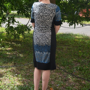 Rochie comoda de toamna-iarna cu maneca scurta, masura mare - Img 4