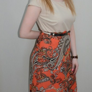 Rochie de vara, nuanta de crem, model interesant jos - Img 3