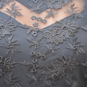 Rochie eleganta Arabella din dantela ,nuanat de negru - Img 2