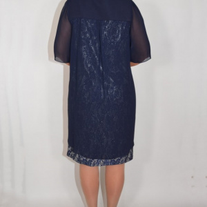 Rochie eleganta Kayla cu aplicatii de margele,nuanta de blemarin - Img 6