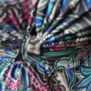 Rochie Eleonor cu imprimeu abstract ,nuanta de albastru - Img 7