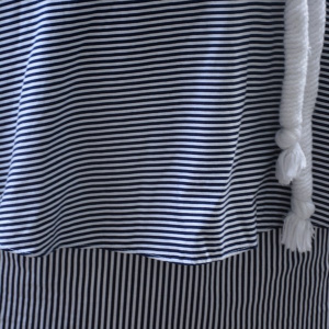 Rochie feminina, alb-bleumarin tip marinaresc - Img 5