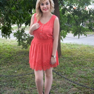 Rochie feminina,de vara corai brodata - Img 2