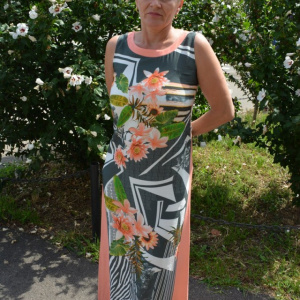 Rochie lunga de zi ,culoare multicolor - Img 3