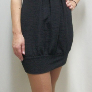 Rochie neagra, tinereasca, tip gogosar si mulata pe spate - Img 3