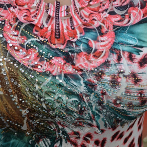 Rochie tinereasca cu croiala cambrata, model mini, nuanta corai - Img 2