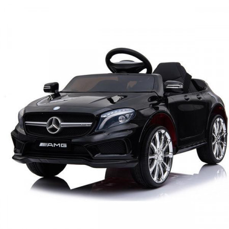 Masinuta electrica pentru copii Mercedes Benz GLA45 AMG, roti EVA, scaun piele, 12 V 7 Ah