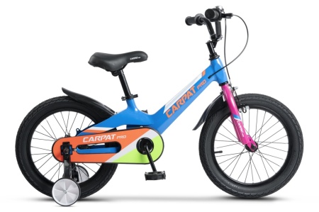 Bicicleta Copii 4-6 ani Carpat PRO C16122B 16", Albastru/Portocaliu
