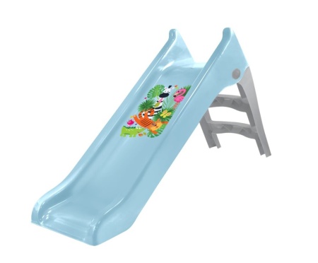 Tobogan Mochtoys pentru copii, 140 cm, albastru pastel