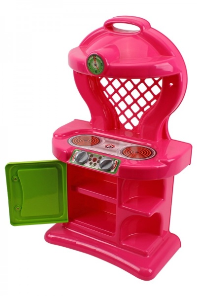 Bucatarie pentru copii simpla, TechnoK, 60 cm, fara accesorii, roz