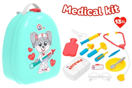 Set medical cu 13 accesorii TechnoK in gentuta tip rucsac