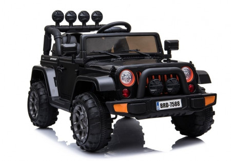 Masinuta electrica pentru copii 12V, cu telecomanda 4X4, roti EVA black