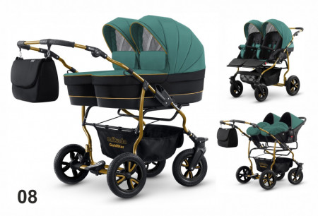 Carucior pentru gemeni Mikado GOLDSTAR GS-08 3 in 1