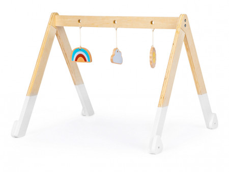 Centru de Activitati Bebe, cu Jucarii, din Lemn, Gimnatica, Ecotoys, Baby Gym