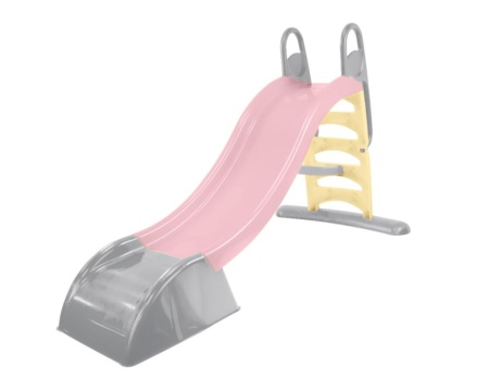 Tobogan Mochtoys pentru copii, 180 cm, roz pastel