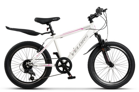 Bicicleta MTB-HT Velors Neptune 2.0 V20215G 20", Alb/Mov/Gri