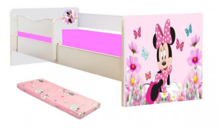 Pat junior Minnie cu saltea 2-8 ani