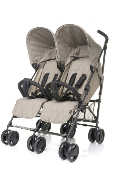 Carucior sport pentru gemeni 4Baby TWINS Bej