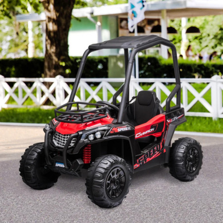 Masinuta electrica UTV BUGGY cu acoperis pentru copii de 3-8 ani, rosie