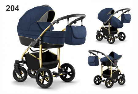 Carucior Mikado CITY STAR S-LINE 3 in 1 (culoare 204) Albastru
