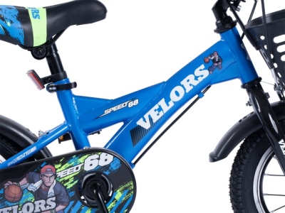 Bicicleta Copii 2-4 ani Velors V1201A 12", albastru - Img 7