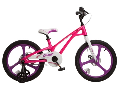 Bicicleta Copii 4-6 ani Galaxy G1601C 16", Roz/Alb - Img 3