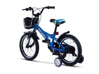 Bicicleta Copii 5-7 ani Velors V1801A 18", Albastru - Img 2