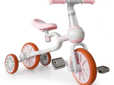 Bicicleta ECOTOYS de Echilibru 4in1 cu Pedale, Roti Laterale - Img 2