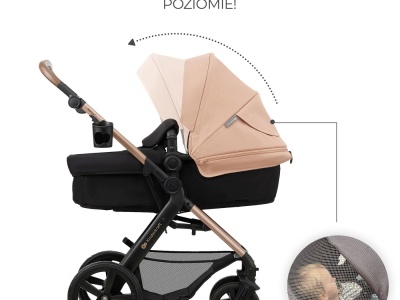 CARUCIOR 3 IN 1 KINDERKRAFT MOOV 2, SAND BEIGE - Img 3