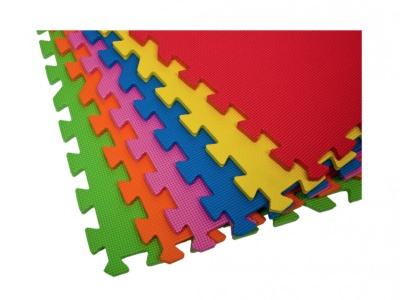 Covor puzzle 6 piese 60x60 cm, 12 mm, multicolor - Img 3