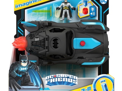 FISHER PRICE IMAGINEXT DC SUPER FRIENDS VEHICUL BATMOBIL DELUXE - Img 1