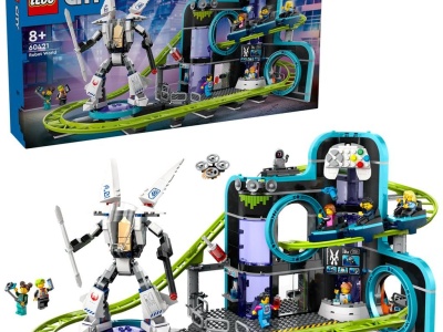 LEGO CITY PARC CU ROLLER-COASTER LUMEA ROBOTILOR 60421 - Img 4