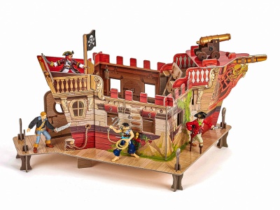 PAPO FIGURINA PUZZLE 3D CORABIE PIRATI - Img 3