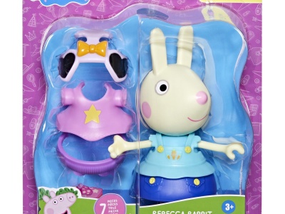 PEPPA PIG SET FIGURINA SI ACCESORII VESTIMENTARE IEPURASUL REBECCA 15CM - Img 3