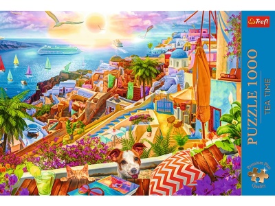 PUZZLE 1000 PREMIUM PLUS TEA TIME VIZITAND SANTORINI - Img 3