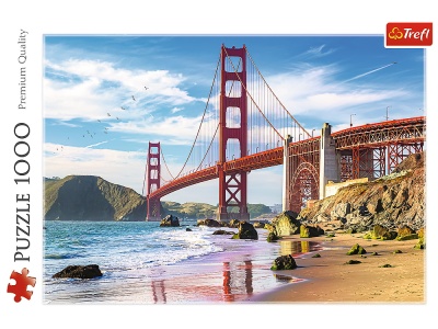 PUZZLE TREFL 1000 PODUL GOLDEN GATE SAN FRANCISCO - Img 3