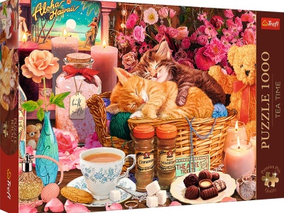 PUZZLE TREFL 1000 PREMIUM PLUS TEA TIME TOATE LUCRURILE BUNE - Img 1