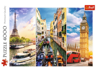 PUZZLE TREFL 4000 CALATORIE IN EUROPA - Img 3