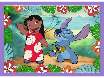 PUZZLE TREFL 4IN1 STITCH ZIUA FERMECATA - Img 3