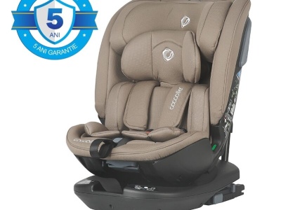 Scaun auto rotativ iSize Coccolle Velsa Taupe brown - Img 1