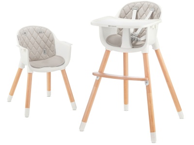SCAUN DE MASA KINDERKRAFT SIENNA, 2 IN 1, GREY - Img 1