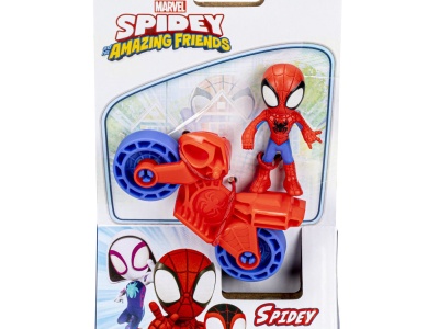 SPIDERMAN SET MOTOCICLETA SI FIGURINA SPIDEY 6CM - Img 1