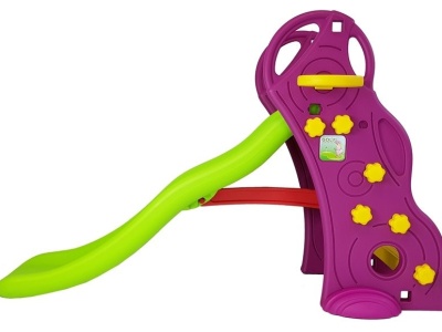 Tobogan 140 cm cu cos de baschet, mov cu verde - Img 2