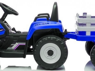 Tractor electric cu remorca si telecomanda XMX611 albastru - Img 3