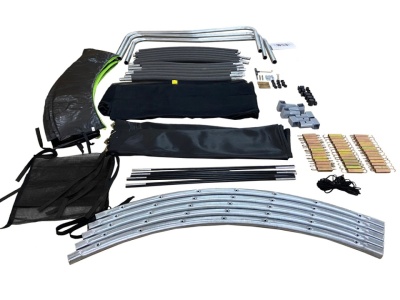 Trambulina pentru copii Sport Max 305 cm / 10ft – Negru/Verde - Img 4