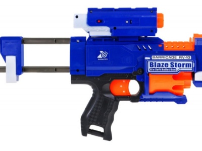 Arma de jucarie Blaze Storm Barricade semi automata cu baterii si 20 gloante - Img 2