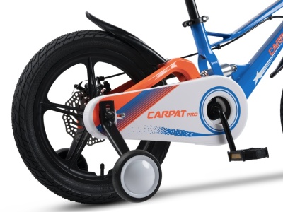 Bicicleta Copii 4-6 ani Carpat PRO C16144B 16", Albastru/Portocaliu - Img 4