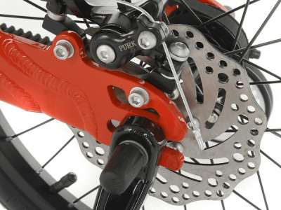 Bicicleta Copii 4-6 ani Mars M1601C 16", Rosu/Alb - Img 5