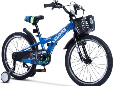Bicicleta Copii 7-10 ani Velors V2001A 20", albastru - Img 3
