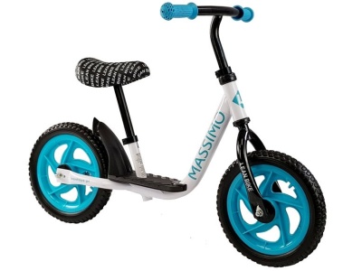 Bicicleta fara pedale Malipen Massimo, alb cu albastru - Img 2